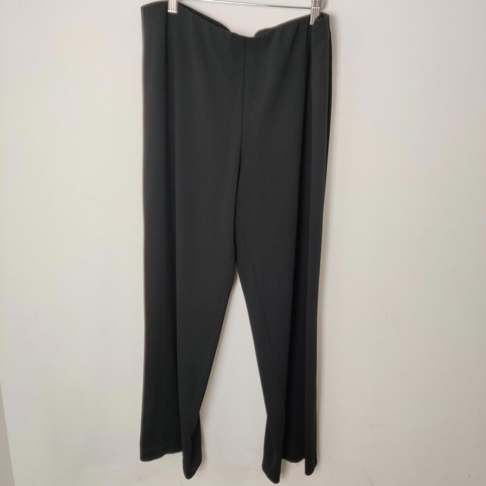 Lucia Black Wide Leg Pull on Pants Size L XL